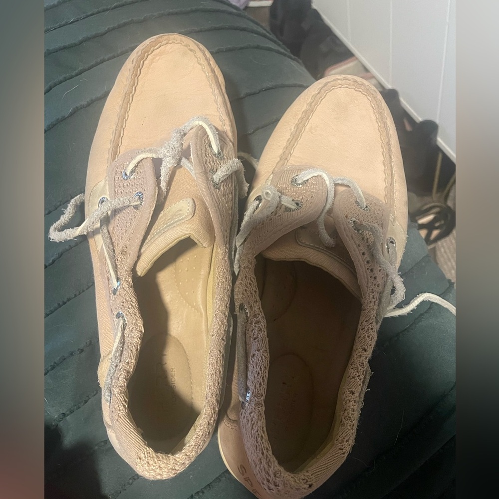 Pink Sperry Boat shoes